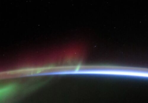 Aurora above Antarctica